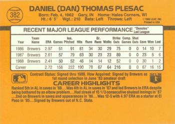 Dan Plesac  baseball card collectible - Main Image 2