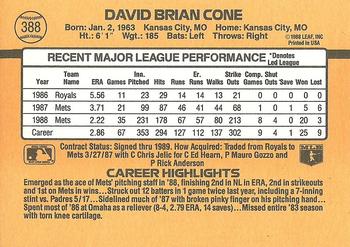 David Cone  baseball card collectible - Main Image 2