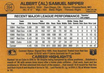 Al Nipper  baseball card collectible - Main Image 2