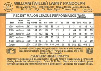 Willie Randolph  baseball card collectible - Main Image 2