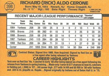 Rick Cerone  baseball card collectible - Main Image 2