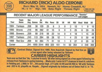 Rick Cerone  baseball card collectible - Main Image 2