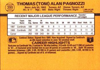 Tom Pagnozzi  baseball card collectible - Main Image 2