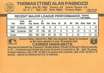 Tom Pagnozzi  baseball card collectible - Main Image 2