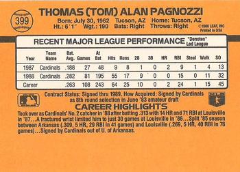 Tom Pagnozzi  baseball card collectible - Main Image 2