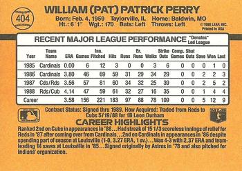 Pat Perry  baseball card collectible - Main Image 2