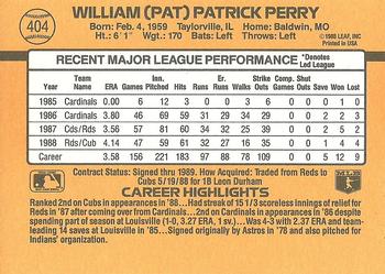 Pat Perry  baseball card collectible - Main Image 2