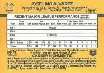 Jose Alvarez  baseball card collectible - Main Image 2