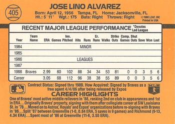 Jose Alvarez  baseball card collectible - Main Image 2