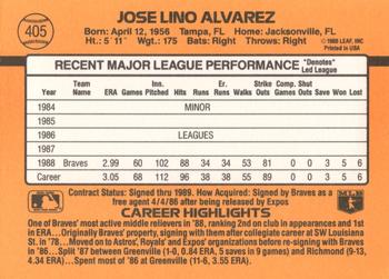 Jose Alvarez  baseball card collectible - Main Image 2