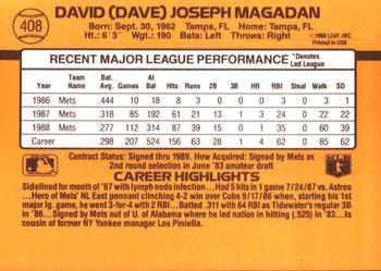 Dave Magadan  baseball card collectible - Main Image 2