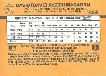 Dave Magadan  baseball card collectible - Main Image 2