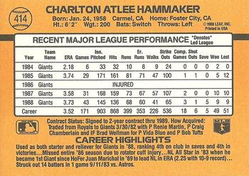 Atlee Hammaker  baseball card collectible - Main Image 2