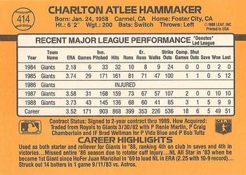 Atlee Hammaker  baseball card collectible - Main Image 2
