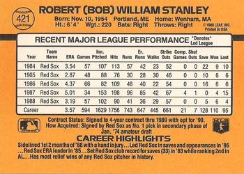 Bob Stanley  baseball card collectible - Main Image 2