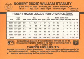 Bob Stanley  baseball card collectible - Main Image 2