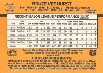 Bruce Hurst  baseball card collectible - Main Image 2