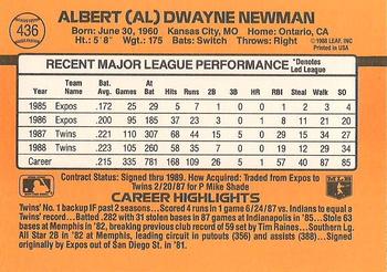 Al Newman  baseball card collectible - Main Image 2