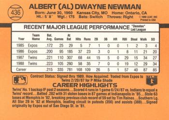 Al Newman  baseball card collectible - Main Image 2