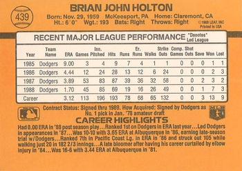 Brian Holton  baseball card collectible - Main Image 2