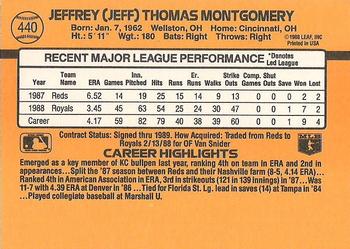 Jeff Montgomery  baseball card collectible - Main Image 2