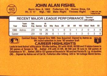 John Fishel  baseball card collectible - Main Image 2