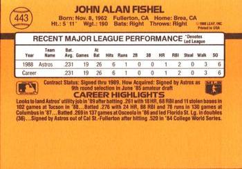 John Fishel  baseball card collectible - Main Image 2