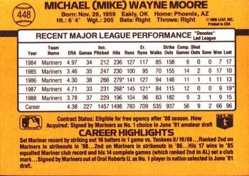 Mike Moore  baseball card collectible - Main Image 2