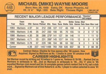 Mike Moore  baseball card collectible - Main Image 2