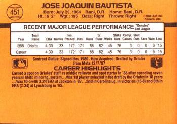 Jose Bautista  baseball card collectible - Main Image 2
