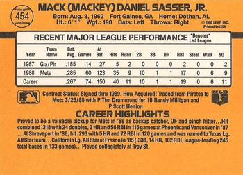 Mackey Sasser  baseball card collectible - Main Image 2