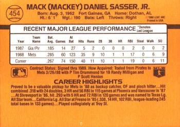 Mackey Sasser  baseball card collectible - Main Image 2