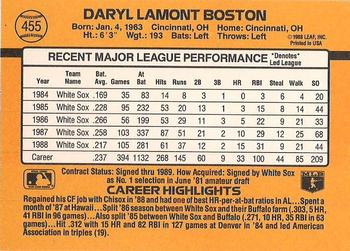 Daryl Boston  baseball card collectible - Main Image 2