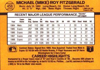 Mike Fitzgerald  baseball card collectible - Main Image 2