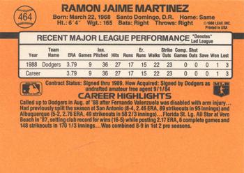 Ramon Martinez  baseball card collectible - Main Image 2