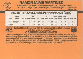 Ramon Martinez  baseball card collectible - Main Image 2