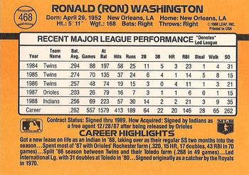 Ron Washington  baseball card collectible - Main Image 2
