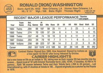 Ron Washington  baseball card collectible - Main Image 2