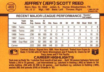 Jeff Reed  baseball card collectible - Main Image 2