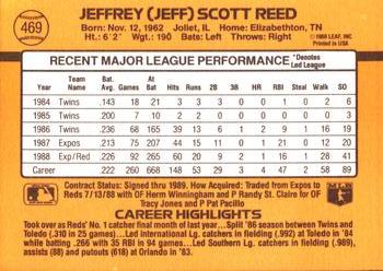 Jeff Reed  baseball card collectible - Main Image 2