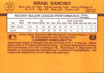 Israel Sanchez  baseball card collectible - Main Image 2