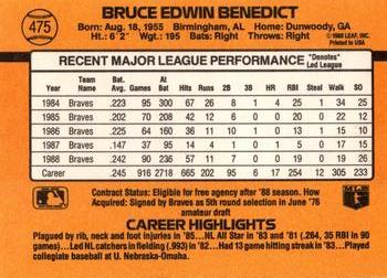 Bruce Benedict  baseball card collectible - Main Image 2