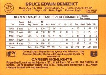 Bruce Benedict  baseball card collectible - Main Image 2