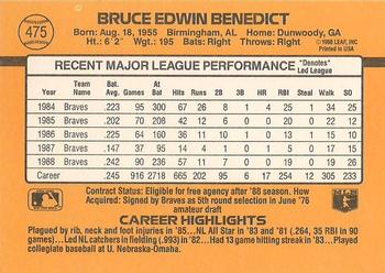 Bruce Benedict  baseball card collectible - Main Image 2