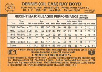 Oil Can Boyd  baseball card collectible - Main Image 2