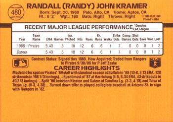 Randy Kramer  baseball card collectible - Main Image 2