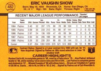 Eric Show  baseball card collectible - Main Image 2