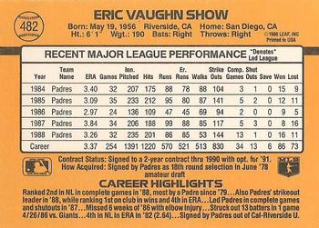 Eric Show  baseball card collectible - Main Image 2