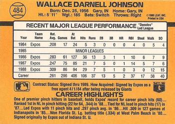 Wallace Johnson  baseball card collectible - Main Image 2