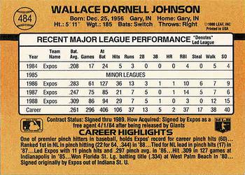 Wallace Johnson  baseball card collectible - Main Image 2